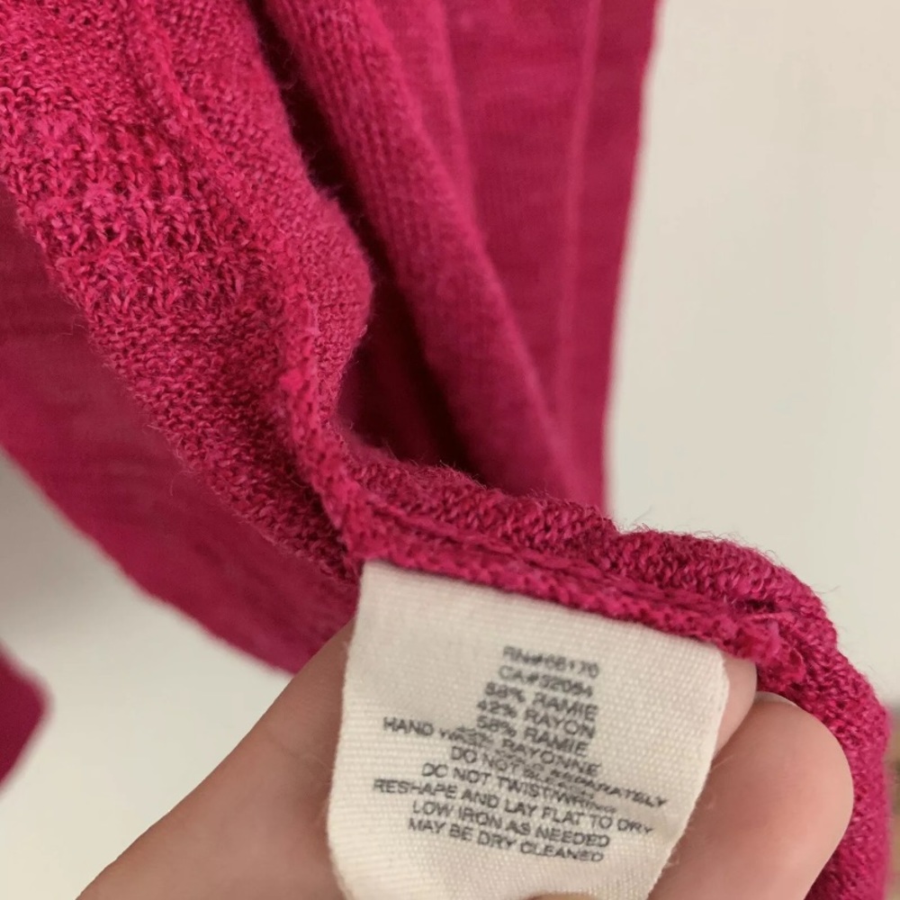 Anthropologie Yellow Bird Pink Open Knit Cardigan - Picture 9 of 9
